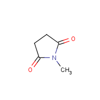 2,5-Pyrrolidinedione, 1-methyl- formula graphical representation