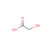Glycolic acid formula graphical representation