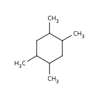 1,2,4,5-Tetramethylcyclohexane formula graphical representation