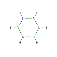 Borazine formula graphical representation