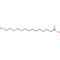 Pentadecanoic acid formula graphical representation