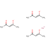 Cerium(III) acetylacetonate formula graphical representation