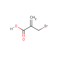 2-(Bromomethyl)propenoic acid formula graphical representation