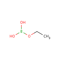 Boric acid, ethyl ester formula graphical representation