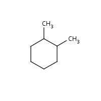 1,2-Dimethylcyclohexane formula graphical representation
