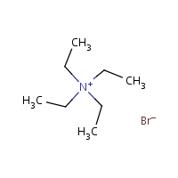 Tetraethylammonium bromide formula graphical representation
