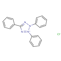 Triphenyltetrazolium chloride formula graphical representation