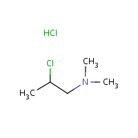 2-Chloro-N,N-dimethyl-1-propanamine hydrochloride formula graphical representation