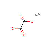 Beryllium oxalate formula graphical representation