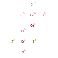 Cerium oxysulfide formula graphical representation