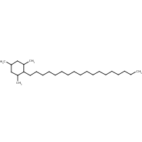 1,3,5-Trimethyl-2-octadecylcyclohexane formula graphical representation