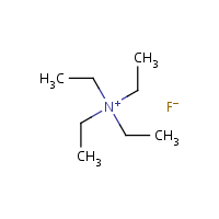 Tetraethylammonium fluoride formula graphical representation