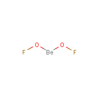 Beryllium oxyfluoride formula graphical representation