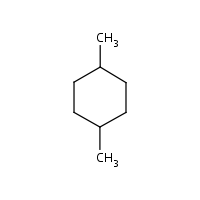 1,4-Dimethylcyclohexane formula graphical representation