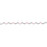 Pentaethylene glycol, monobutyl ether formula graphical representation