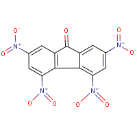 2,4,5,7-Tetranitrofluorenone formula graphical representation