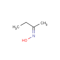 Methyl ethyl ketoxime formula graphical representation