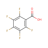 Pentafluorobenzoic acid formula graphical representation