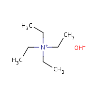 Tetraethylammonium hydroxide formula graphical representation