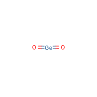Germanium dioxide formula graphical representation