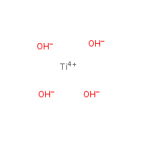 Titanic(IV) acid formula graphical representation