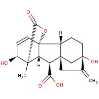 Gibberellic acid formula graphical representation