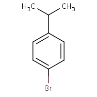 1-Bromo-4-isopropylbenzene formula graphical representation