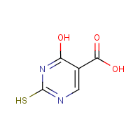 2-Thiouracil-5-carboxylic acid formula graphical representation