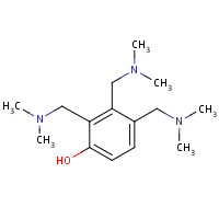 Tris((dimethylamino)methyl)phenol formula graphical representation
