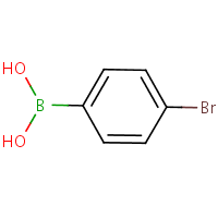 4-Bromophenylboric acid formula graphical representation