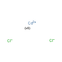 Cadmium chloride hydrate formula graphical representation