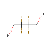 2,2,3,3-Tetrafluoro-1,4-butanediol formula graphical representation