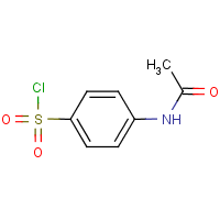 4-(Acetylamino)benzenesulfonyl chloride formula graphical representation