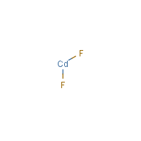 Cadmium fluoride formula graphical representation