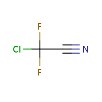 Chlorodifluoroacetonitrile formula graphical representation