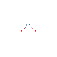 Cadmium hydroxide formula graphical representation