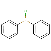 Chlorodiphenylphosphine formula graphical representation