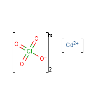 Cadmium(II) perchlorate formula graphical representation