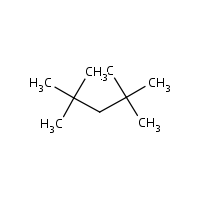 2,2,4,4-Tetramethylpentane formula graphical representation