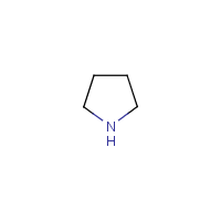 Pyrrolidine formula graphical representation