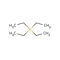 Tetraethylsilane formula graphical representation