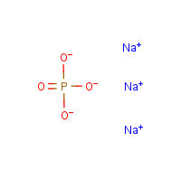Sodium phosphate, tribasic formula graphical representation