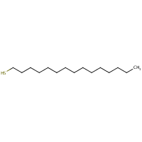 Pentadecane-1-thiol formula graphical representation