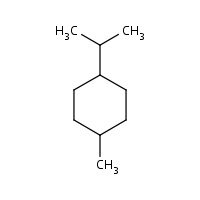 Cyclohexane, 1-methyl-4-(1-methylethyl)-, cis- formula graphical representation