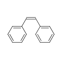 cis-1,2-Diphenylethylene formula graphical representation
