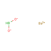 Barium metaborate formula graphical representation