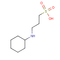 3-(Cyclohexylamino)-1-propanesulfonic acid formula graphical representation
