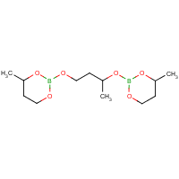 2,2'-(1-Methyltrimethylenedioxy)bis(4-methyl-1,3,2-dioxaborinane) formula graphical representation