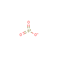 Sulfur trioxide formula graphical representation