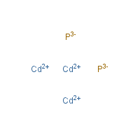 Cadmium phosphide formula graphical representation